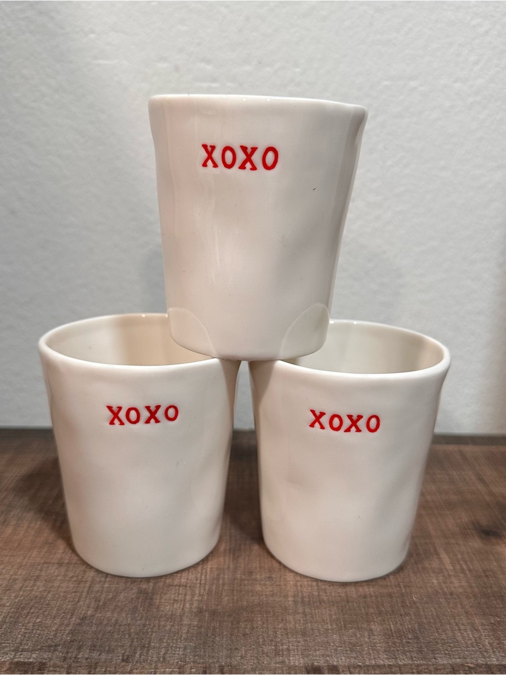 Potter Barn XOXO votive holders Valentines Day decor